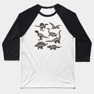 Dinosaurs Baseball T-Shirt